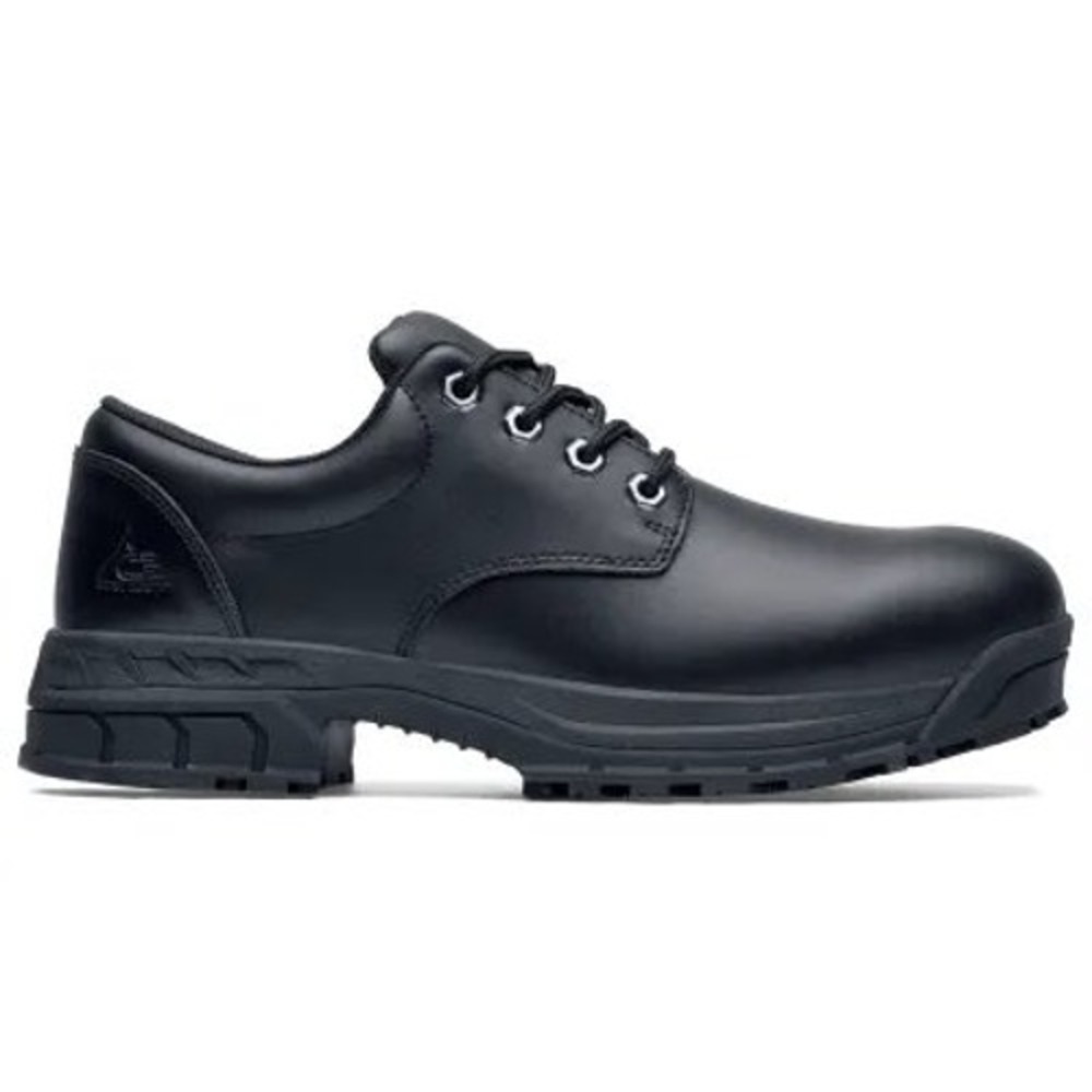 Shoes for Crews cade soft toe WorkBoots Black Leather Safety Shoes Women Size 10